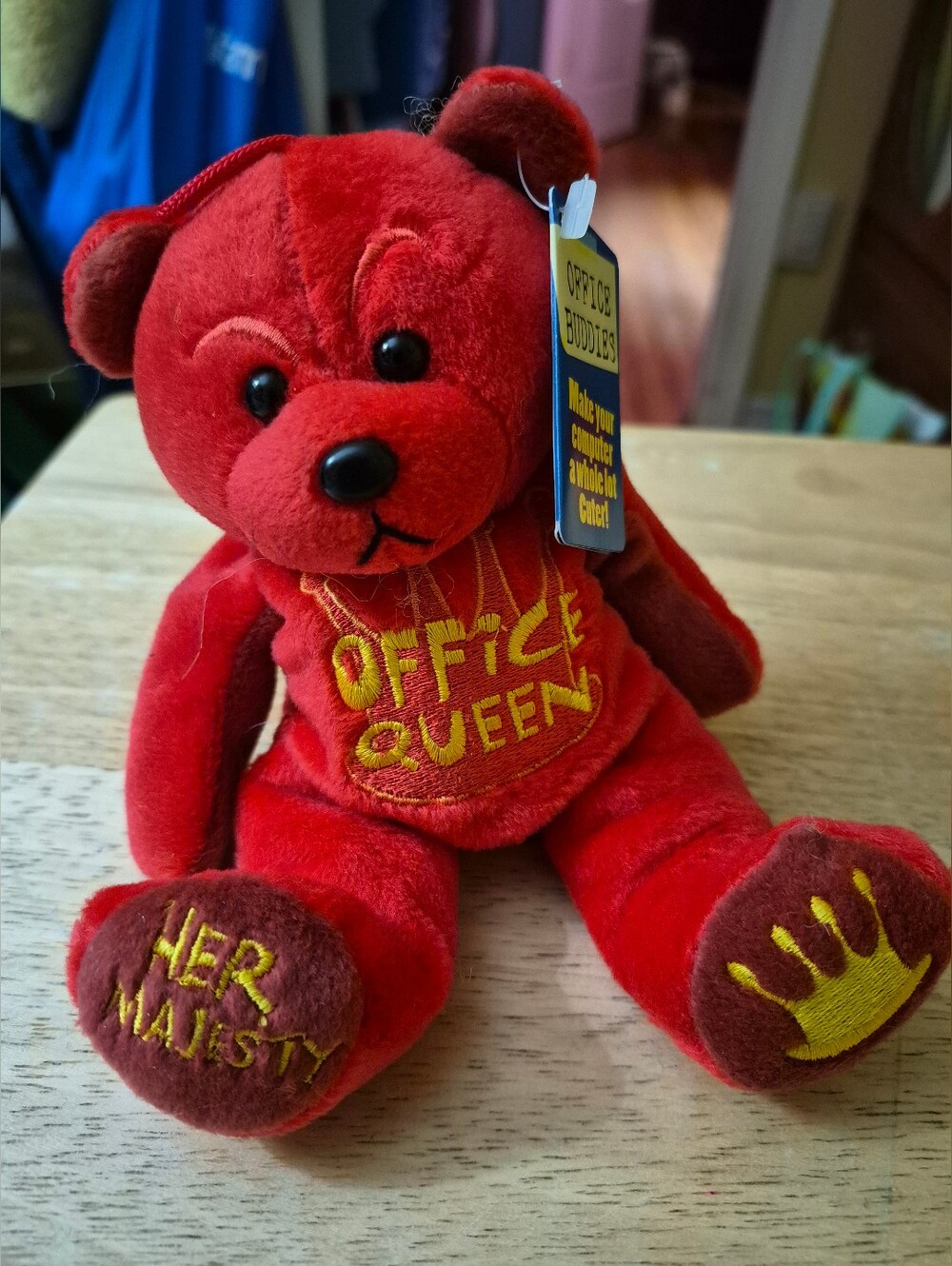 Vintage Standen Office Buddies Office Queen Bear New With Tag